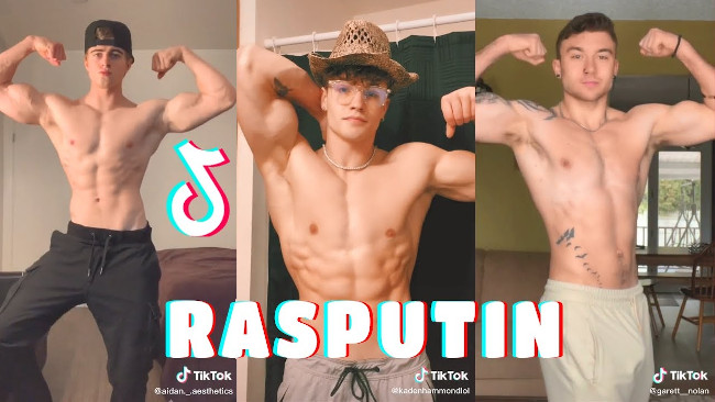 Resputin Challenge - Tik Tok - hunks shirtless muscles